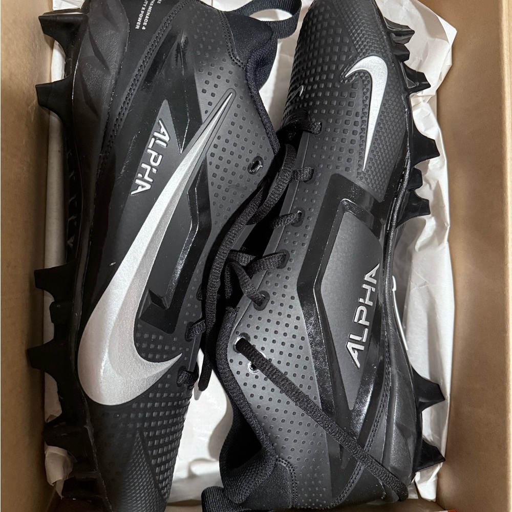 Nike Alpha Black and Silver Athletic Shoes